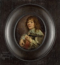 Portret van een luitspeler (c. 1640) by anonymous