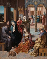 Christ’s Second Visit to the House of Mary and Martha (c. 1515 - c. 1520) by Cornelis Engebrechtsz