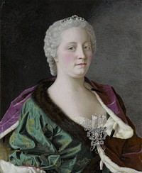 Maria Theresa, Archduchess of Austria, Queen of Hungary and Bohemia, and Holy Roman Empress (1747) by Jean Etienne Liotard