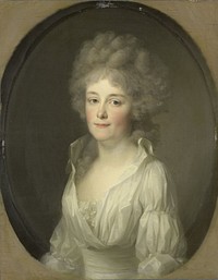 Portrait of Johanna Ferdinanda van Collen, Wife of Salomon Rendorp (1793) by Johann Friedrich August Tischbein