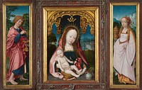 Triptych with Virgin and Child, Saint John the Evangelist (left wing) and Mary Magdalene (right wing) (c. 1505 - c. 1525) by Jan Provoost