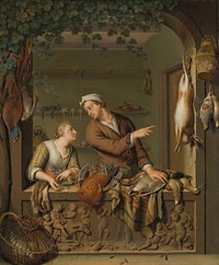 The Poultry Seller (1733) by Willem van Mieris