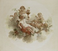 Four Putti with Grapes (c. 1725 - c. 1774) by anonymous