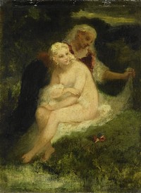 After the Bath (1860 - 1876) by Narcisse Virgile Diaz de la Peña