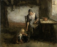 Woman Peeling Potatoes (1880 - 1922) by Jacob Simon Hendrik Kever