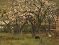 Blossoming Tree in an Orchard (c. 1873 - c. 1903) by Geo Poggenbeek