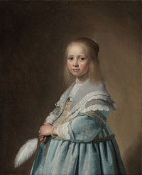 Portrait of a Girl Dressed in Blue (1641) by Johannes Cornelisz Verspronck