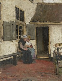 Neighborly Gossip (c. 1880 - c. 1907) by Bernardus Johannes Blommers