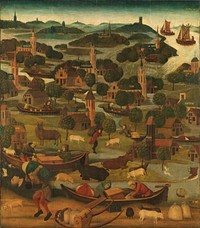 The Saint Elizabeth’s Day Flood (c. 1490 - c. 1495) by Master of the St Elizabeth Panels and anonymous