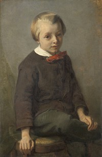 Portrait of a Boy (1856) by August Allebé
