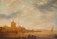 River View with Sentry Post (1644) by Jan van Goyen