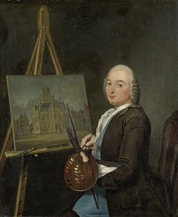 Portrait of Jan ten Compe, Painter and Art Dealer in Amsterdam (1751) by Tibout Regters