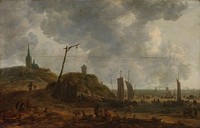 The Beach at Katwijk (1650 - 1670) by Adriaen van der Kabel