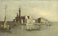 View of the Isola di San Michele in Venice (1774 - 1835) by Giacomo Guardi
