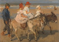 Donkey Rides on the Beach (c. 1890 - c. 1901) by Isaac Israels