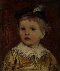 'Portret van Willem', vermoedelijk Willem Matthijs Maris Jbzn, zoon van Jacob Maris (c. 1876) by Jacob Maris