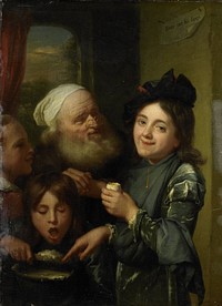 'Every one his fancy' (1670 - 1675) by Godfried Schalcken