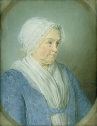 Sara Hinloopen (1689-1775). Echtgenote van Arent van der Waeyen (1763) by Jean Baptiste Perroneau