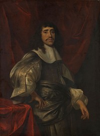 Portrait of a Man, thought to be Christoffel van Gangelt, Second Husband of Lucretia Boudaen (1640 - 1670) by Jacob van Loo and Jürgen Ovens