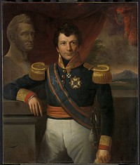 Portrait of Johannes, Graaf van den Bosch, Governor-General of the Dutch East Indies (1836) by Raden Sarief Bastaman Saleh