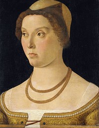 Portrait of a Woman (1450 - 1470) by Giovanni Bellini and Vittore Carpaccio