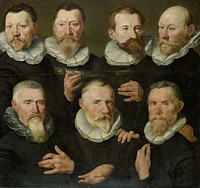 The Company of Captain Pieter Dircksz Hasselaer and Lieutenant Jan Gerritsz Hooft, Amsterdam (c. 1595 - c. 1605) by Pieter Pietersz  I