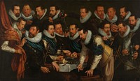 Officers and other civic guardsmen of the XIth District of Amsterdam, under the command of Captain Geurt Dircksz van Beuningen and Lieutenant Pieter Martensz Hoeffijser (1613) by Jan Tengnagel