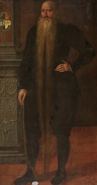 Portrait of Pieter Dircksz, called Long Beard, Council Member of the Orphan Chamber in Edam (1583) by Aert Pietersz