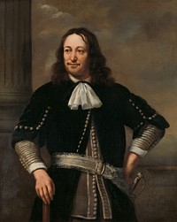 Portrait of a Naval Officer, probably Vice-Admiral Aert van Nes (1626-1693) (1667) by Ferdinand Bol
