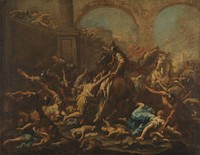 Massacre of the Innocents (1715 - 1740) by Alessandro Magnasco