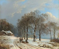 Winter Landscape (1835 - 1838) by Barend Cornelis Koekkoek