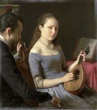The Duet (1830 - 1850) by Charles van Beveren