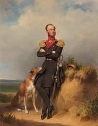 Portrait of William II, King of the Netherlands (1839) by Jan Adam Kruseman