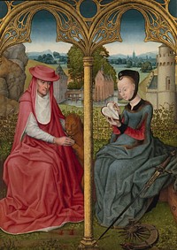 St Jerome and St Catherine of Alexandria (c. 1480 - c. 1490) by anonymous