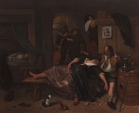 The Drunken Couple (c. 1655 - c. 1665) by Jan Havicksz Steen