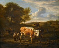 Mountainous Landscape with Cows (1663) by Adriaen van de Velde