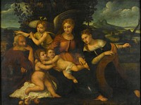 Holy Family with Saint Catherine (1525) by Francesco Torbido and Polidoro da Lanciano