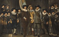 Officers and Other Civic Guardsmen of the IIIrd District of Amsterdam, under the Command of Captain Allaert Cloeck and Lieutenant Lucas Jacobsz Rotgans (1632) by Thomas de Keyser