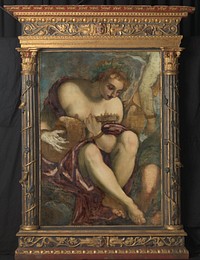 Gesneden, vergulde en veelkleurig beschilderde aediculalijst (c. 1400 - c. 1950)