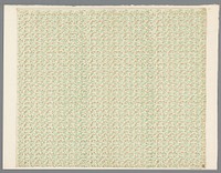 Blad met strooipatroon van takjes met blaadjes (1800 - 1900) by anonymous