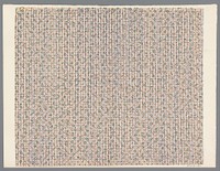 Blad met strooipatroon van bloemmotief en lijnenfond (1800 - 1900) by anonymous