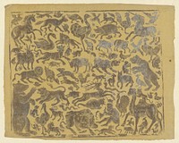 Blad met dieren (1750 - 1794) by Johann Carl Munck