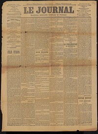 Krantenknipsel uit archief Philip Zilcken (1894) by Octave Mirbeau