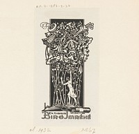 Ex libris van Imréné Biró (1932) by anonymous and Kornél Révész