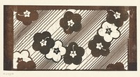 Sjabloon met Japanse abrikoos (1800 - 1909) by anonymous