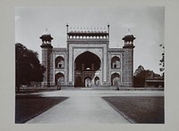 Ingang van de Taj Mahal (c. 1895 - c. 1915) by anonymous