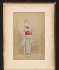 Portret van een Japanse vrouw (1851 - c. 1900) by anonymous
