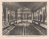 Der Rhein. Neues Kurhaus, Grosser Musiksaal von der Kaiserloge aus, Wiesbaden, Duitsland (1907) by Neue Photographische Gesellschaft