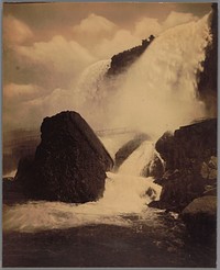 Gezicht op de Niagarawatervallen (1870 - 1900) by Thomas Barker