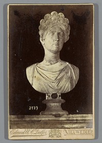 Sculptuur van een onbekende Romeinse vrouw, mogelijk Ulpia Marciana (1885 - 1895) by anonymous, anonymous and Willem Eduard Coenraad Dulfer